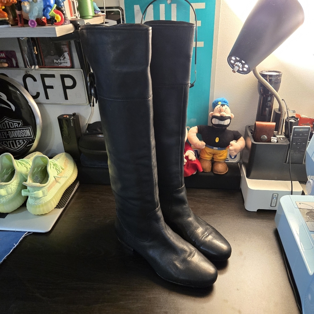 Coach Benita Tall Riding Boots Black Size 9 - Picture 11 of 11